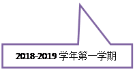 矩形标注: 2018-2019學年第一學期